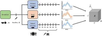 Data-driven analysis and prediction of dynamic postprandial metabolic response to multiple dietary challenges using dynamic mode decomposition